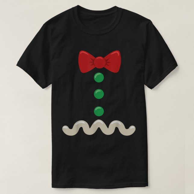 Camiseta Vestimenta de Navidades de hombre de pan de jengib (Diseño del anverso)