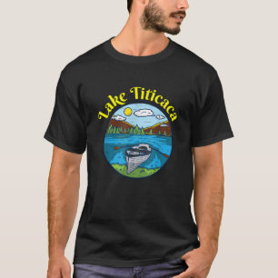 Camiseta Vestimenta del lago Titicaca Barco Retro Perú