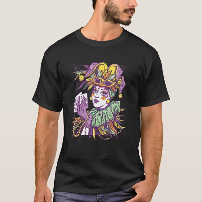 Camiseta Vestimenta elegante de las mujeres Jester Carniva (Anverso)