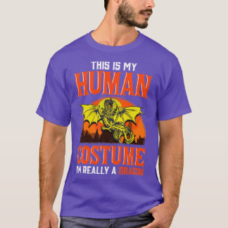 Camiseta Vestimenta Humana Soy Realmente Un Dragón