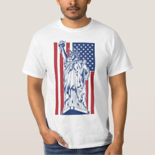 Camiseta vestimenta personalizado de la Libertad de los Est