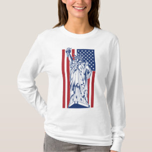 Camiseta vestimenta personalizado de la Libertad de los Est