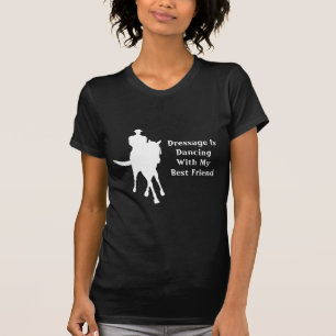 Camiseta Vestir Baile Con El Mejor Amigo Caballo Oscuro