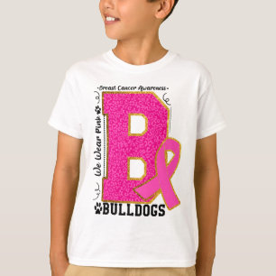 Camiseta Vestir Bulldoges rosados Bulldog de sensibilizació