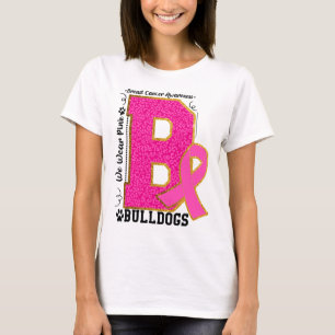 Camiseta Vestir Bulldoges rosados Bulldog de sensibilizació