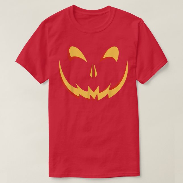 Camiseta Vestir la calabaza de Jack O'Lantern con la sala d (Diseño del anverso)