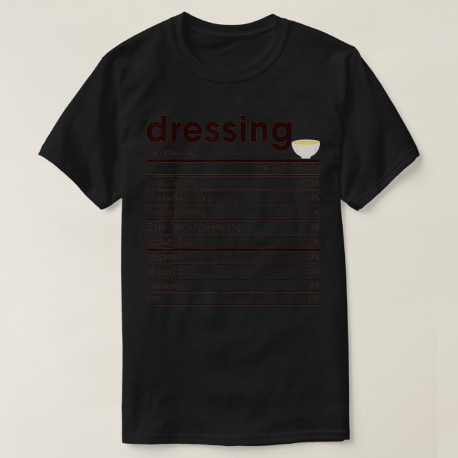 Camiseta Vestir los hechos de nutrición (Diseño del anverso)