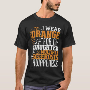 Camiseta Vestir Naranja Para Hija Sra Esclerosis Múltiple A