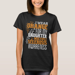 Camiseta Vestir Naranja Para Hija Sra Esclerosis Múltiple A
