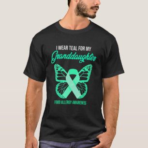 Camiseta Vestir Verde azulado Para La Alergia De Alimentos