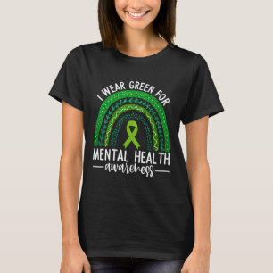 Camiseta Vestir Verde Para La Concienciación Sobre La Salud