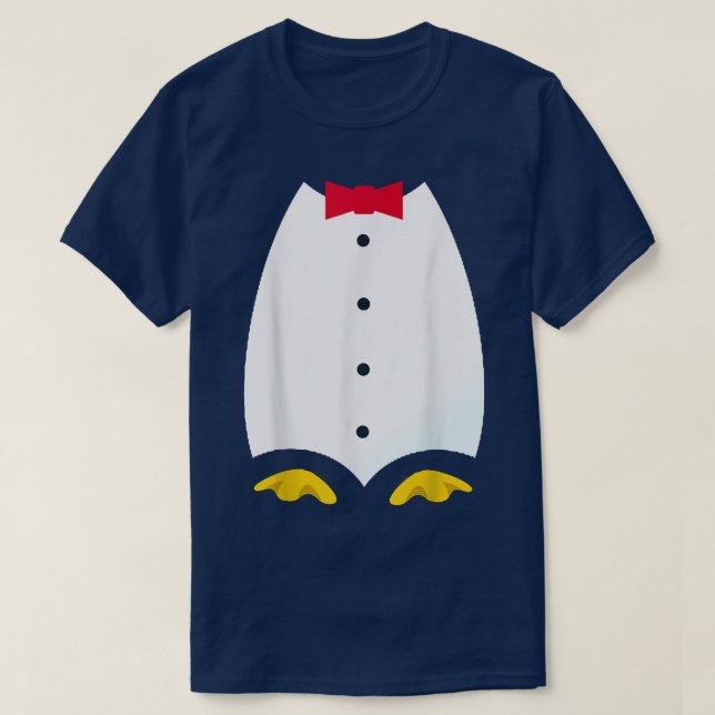 Camiseta Vestuario de esmoquín pingüino para divertida Hall (Diseño del anverso)