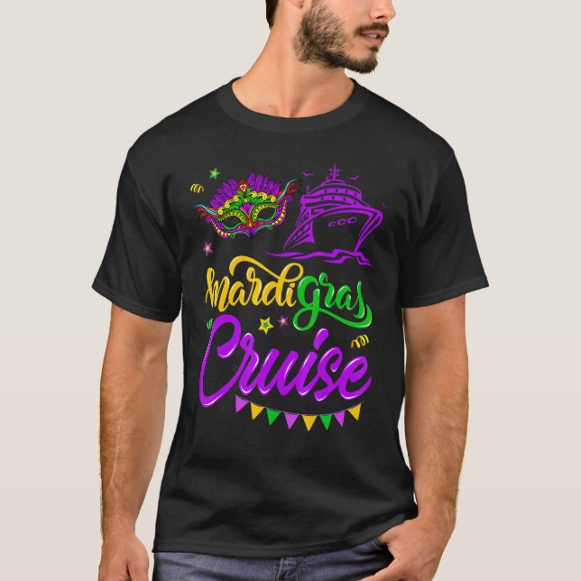Camiseta Vestuario de Fiesta de cruceros Mardi Gras Mask (Anverso)