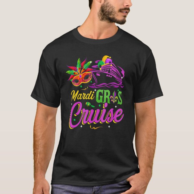 Camiseta Vestuario de Fiesta de cruceros Mardi Gras Mask (Anverso)