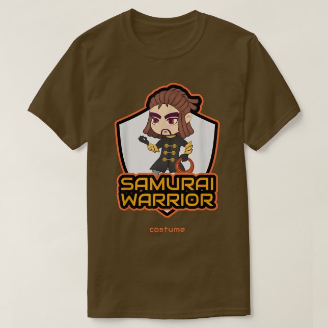 Camiseta Vestuario de guerrero de Samurai (2) (Diseño del anverso)