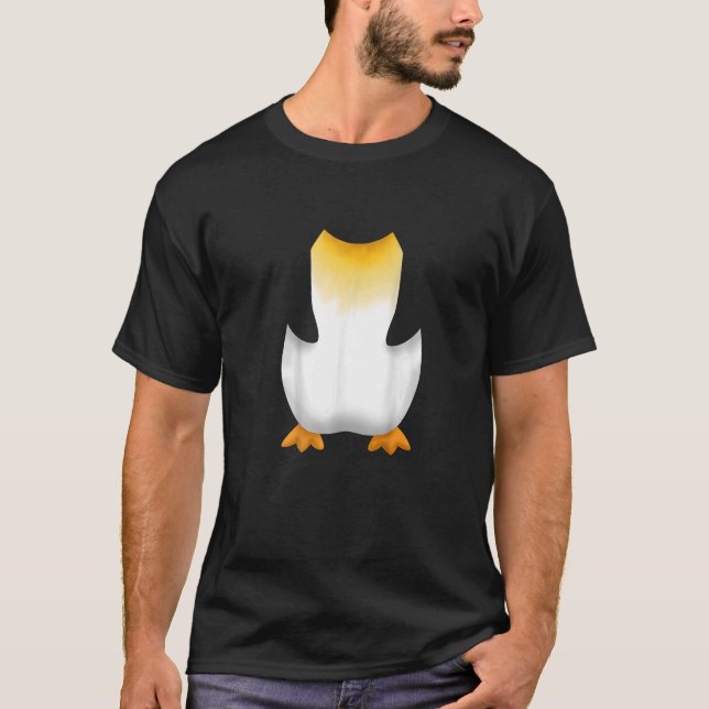 Camiseta Vestuario de Halloween pingüino para niños o adult (Anverso)