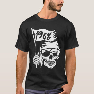 Camiseta Vestuario De La Bandera Del Capitán Pirata Y Nacid