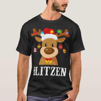 Camiseta Vestuario del grupo Santa Reindeer Blitzen Xmas