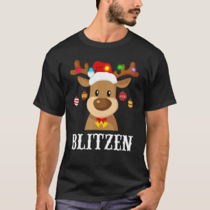 Camiseta Vestuario del grupo Santa Reindeer Blitzen Xmas