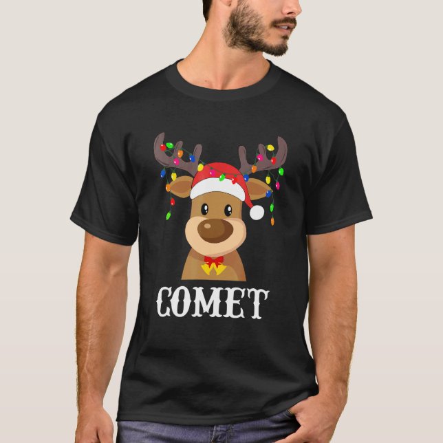 Camiseta Vestuario del grupo Santa Reindeer Comet Xmas (Anverso)