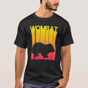 Camiseta Vestuario retro de animales de Wombat