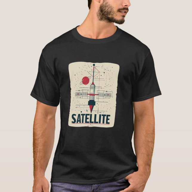 Camiseta Vestuario satelital de bonito para los amantes del (Anverso)