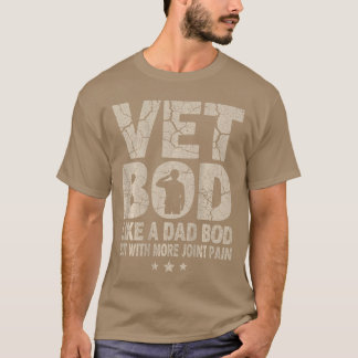 Camiseta Vet BOD Como un papá BOD Divertido veterano milita