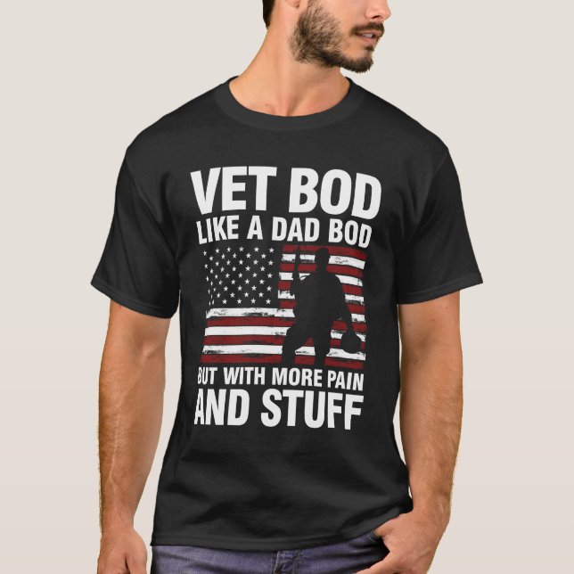 Camiseta Vet Bod Like a Dad Bod (Anverso)