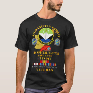 Camiseta Vet de Afganistán con 22d Escuadrón Especial de Tá