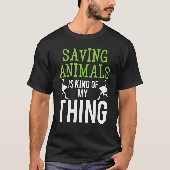 Camiseta Vet I Save Animals 1 (Anverso)