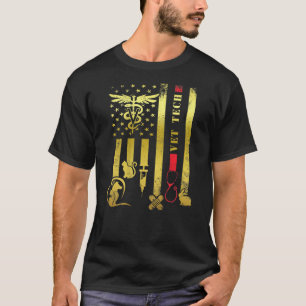 Camiseta Vet Tech Love Animals Veterinarian Tech Dolor