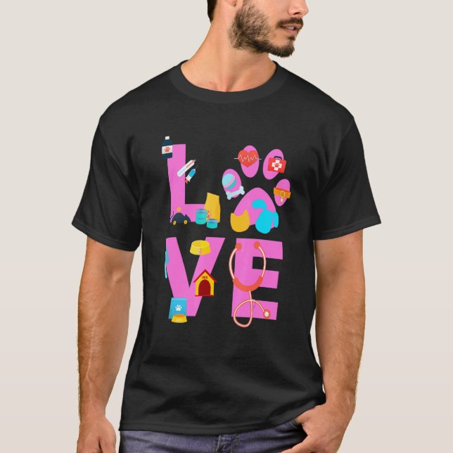 Camiseta Vet Tech Love  Veterinary Technician 3 (Anverso)