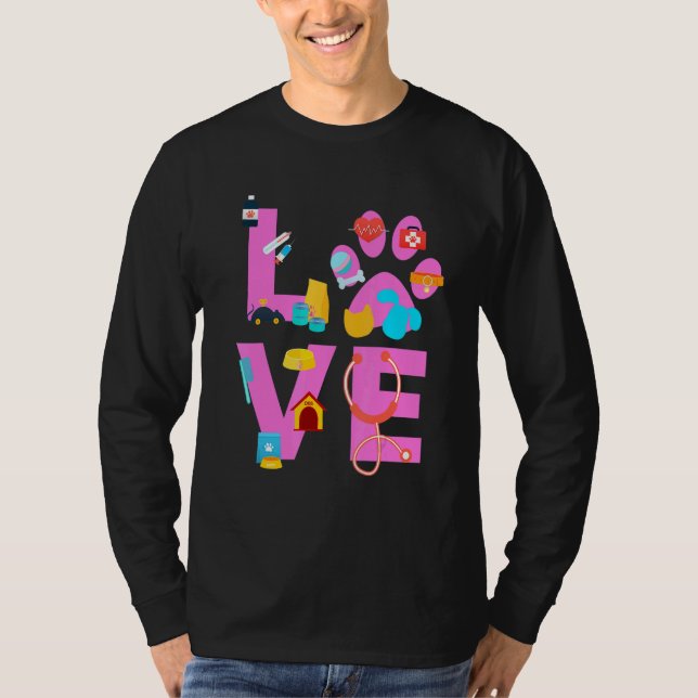 Camiseta Vet Tech Love  Veterinary Technician 3 (Anverso)