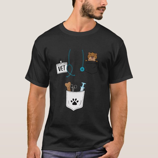 Camiseta Vet Tech Veterinaria Halloween Costume Vet Tech K (Anverso)