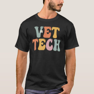 Camiseta Vet Tech Week Groovy Apreciación Day Para Mujeres