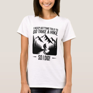 Camiseta Vete a Caminar – Cita Divertida de Senderismo