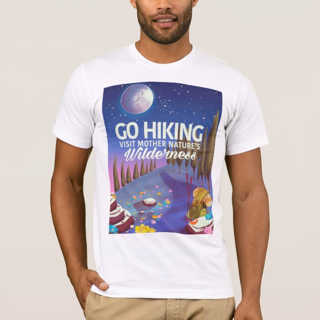 Camiseta ¡Vete de excursión! (Edición nocturna) (Anverso)