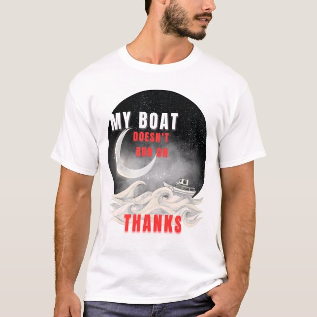 Camiseta Vete fantasma, atrevido. Este "Mi Barco. Mis regla (Anverso)