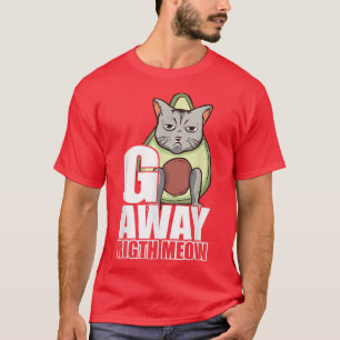 Camiseta Vete, gato aguacate disfraz mal de humor gato miso