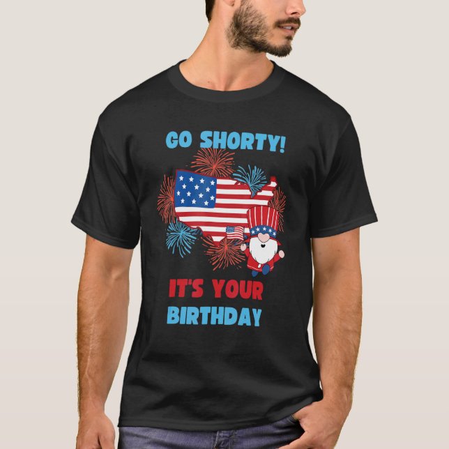 Camiseta Vete Shorty, es tu cumpleaños, Estados Unidos, 4 d (Anverso)