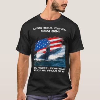 Camiseta Véter submarino de la bandera estadounidense SSN66
