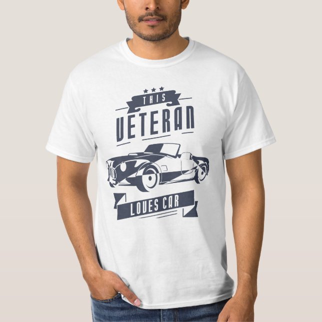 Camiseta Veteran ama el auto (Anverso)