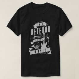 Camiseta Veteran ama la música