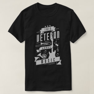 Camiseta Veteran ama la música