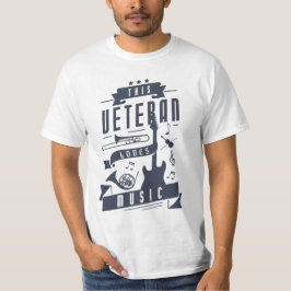 Camiseta Veteran ama la música