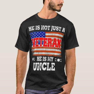 Camiseta VETERAN Él es mi tío American Veterans Day Gift