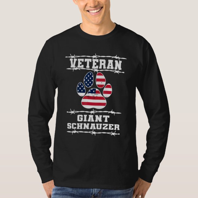Camiseta Veteran Giant Schnauzer Retired Dog  Retirement Pe (Anverso)