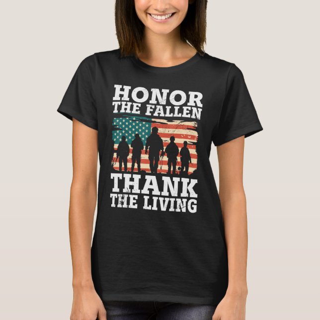 Camiseta Veteran Honor The Fallen Patriotic Veterans Day (Anverso)