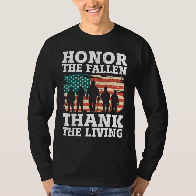 Camiseta Veteran Honor The Fallen Patriotic Veterans Day (Anverso)