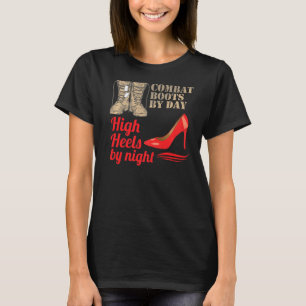 Camiseta Veterana De Combate Bota Por Día De Altura Por N